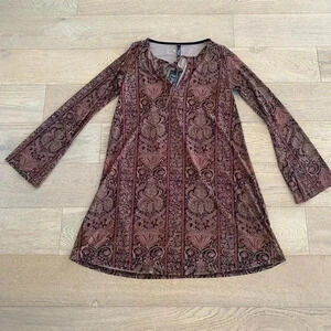 Deborah VieReck Sheckel Rust Arnie Dress Small $158